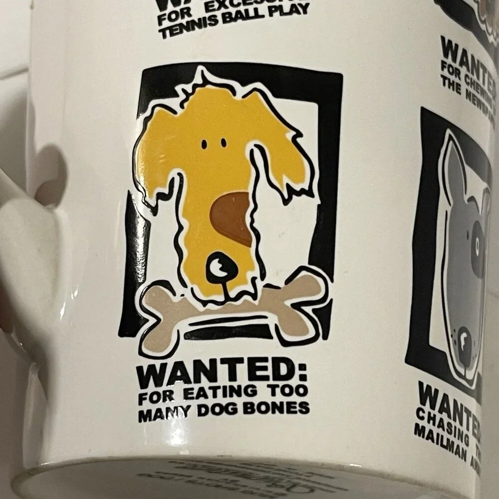 Large‎ Illustrated DOG MUG SHOTS Funny 
